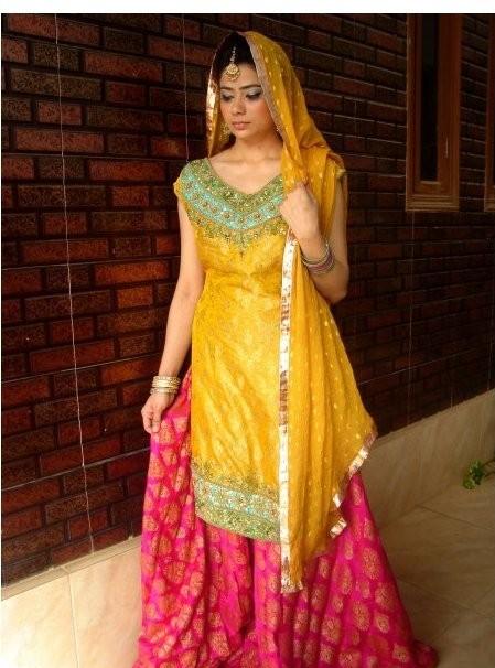 By Fashion: MAYUN - MEHNDI DRESSES - SEND STYLISH BEAUTIFUL MAYUN