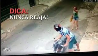 Mulher reage à assalto e briga com assaltante em Juazeiro do Norte Mulher reage à assalto e briga com assaltante em Juazeiro do Norte