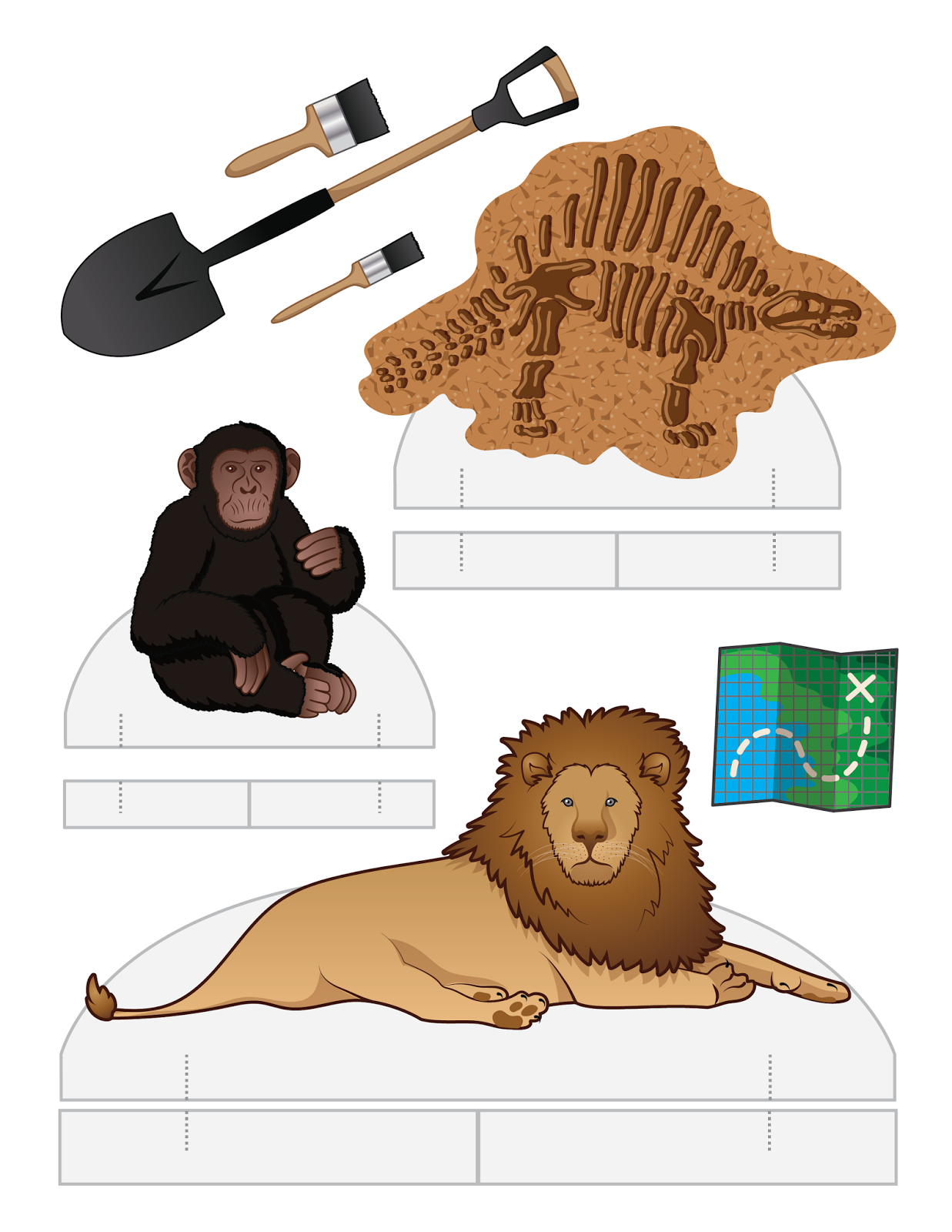 Paper Doll School Fashion Friday Zookeeper Accessories