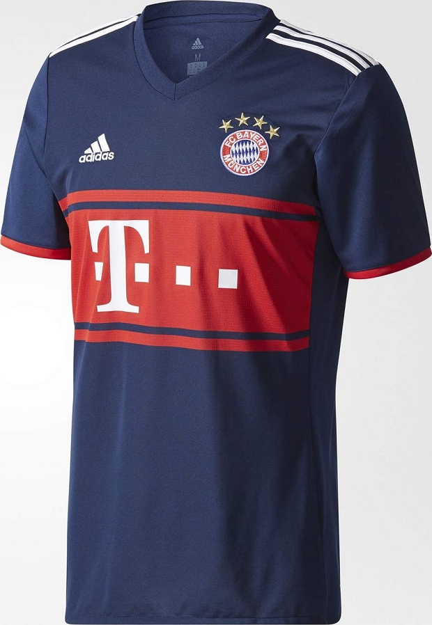 Camisa Do Bayern De Munique Azul E Vermelha Adidas Lanca Nova Camisa Reserva Do Bayern De Munique Show De Camisas