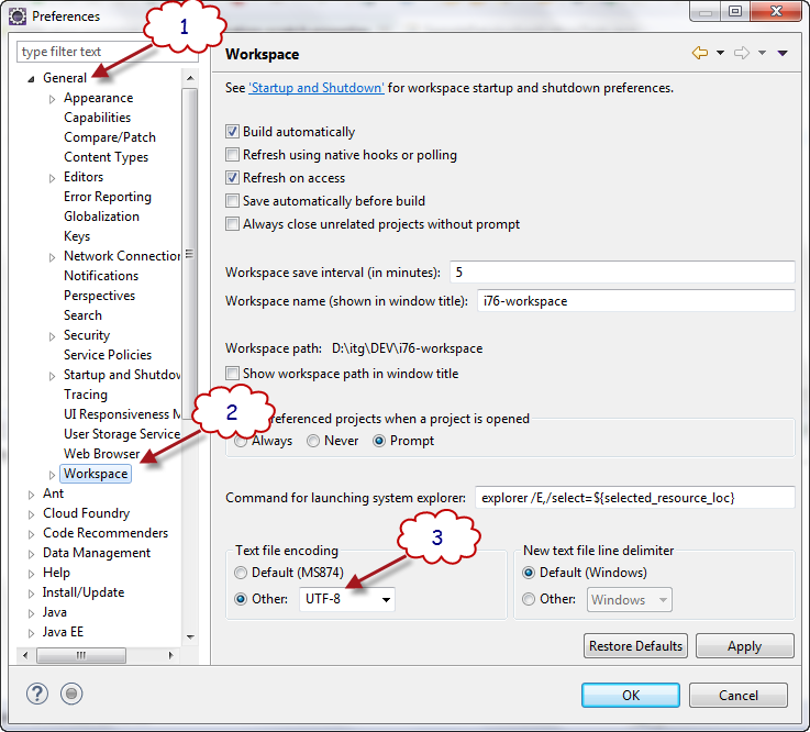 VeryEasy [Eclipse1] แก้ไขปัญหาภาษาไทยใน Eclipse