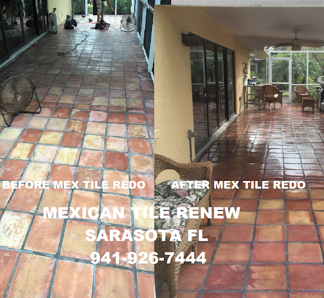 MEXICAN TILE CLEANING AND SEALING OVER 25 YEARS SARASOTA FL CALL 941