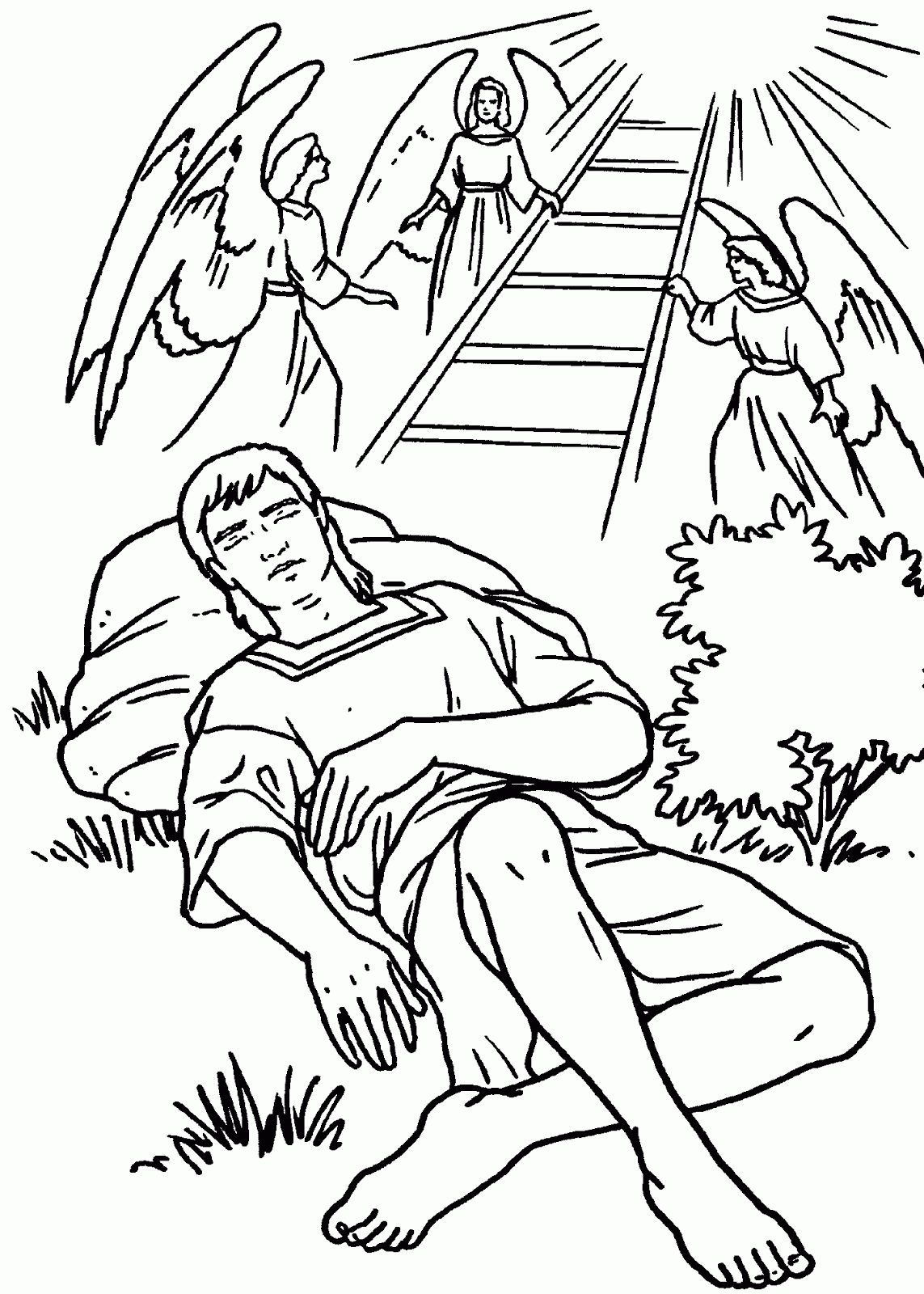 jacob and rachel coloring pages - photo #17