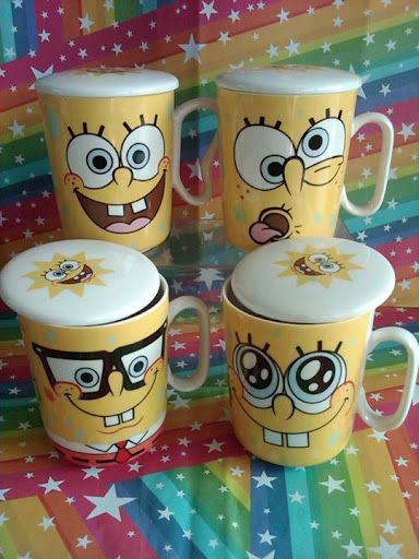 Aksesories, Pernak-Pernik, Souvenir, Spongebob, Mug, Mug Spongebob, Mug Cantik, Mug Unik