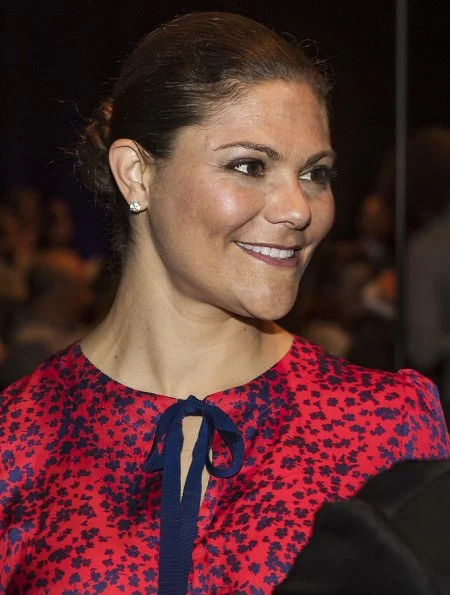 Princess Victoria wore Ralph Lauren Suede Celia Pump and carried Quidam Clutch. The dress worn by Princess Victoria is an old dress of her mother Queen Silvia