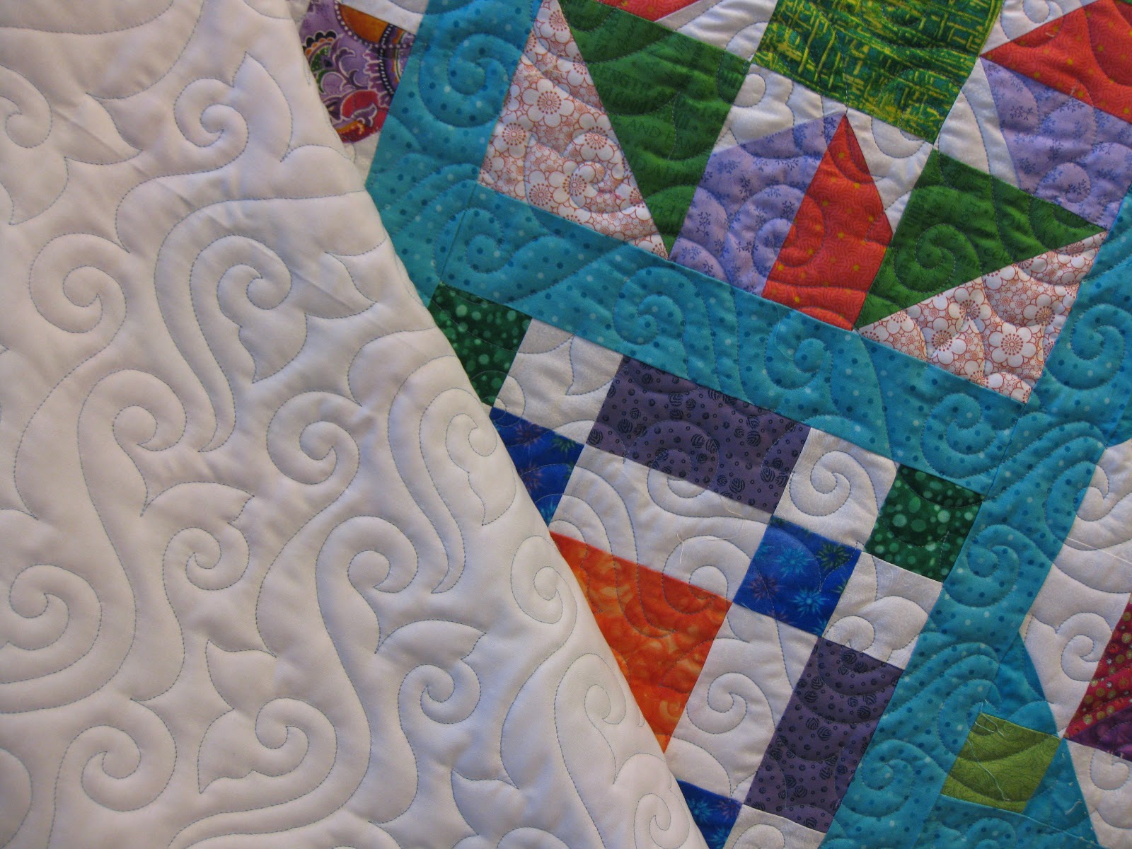 Millie's Quilting Finished Circle Quilt and more quilting and organizing