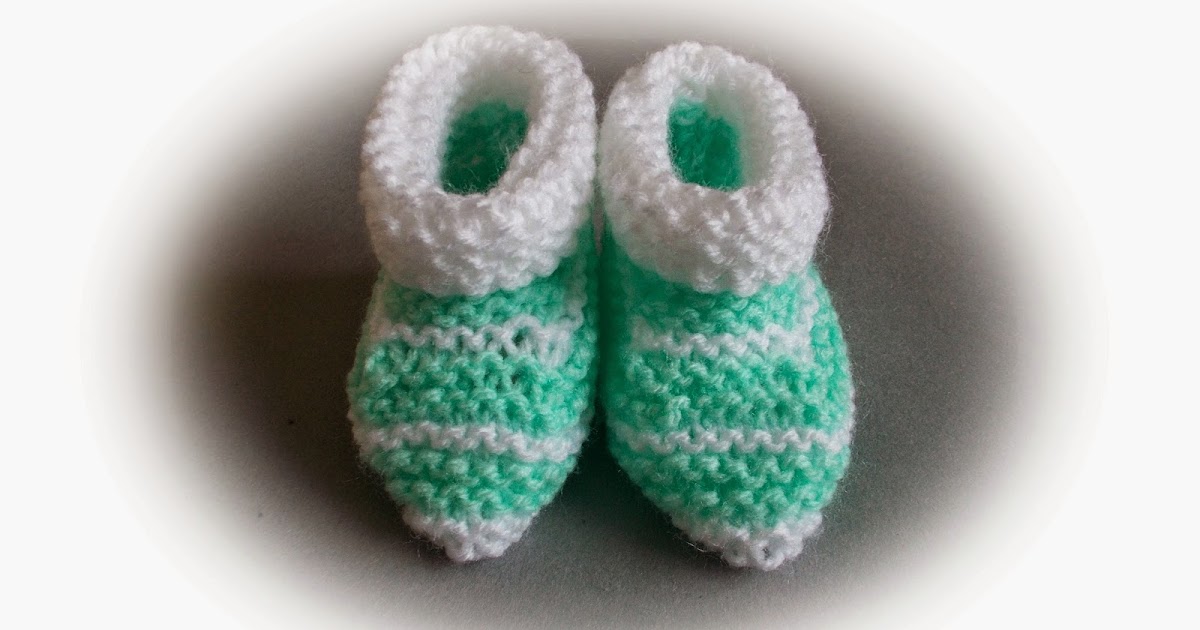 garter stitch booties