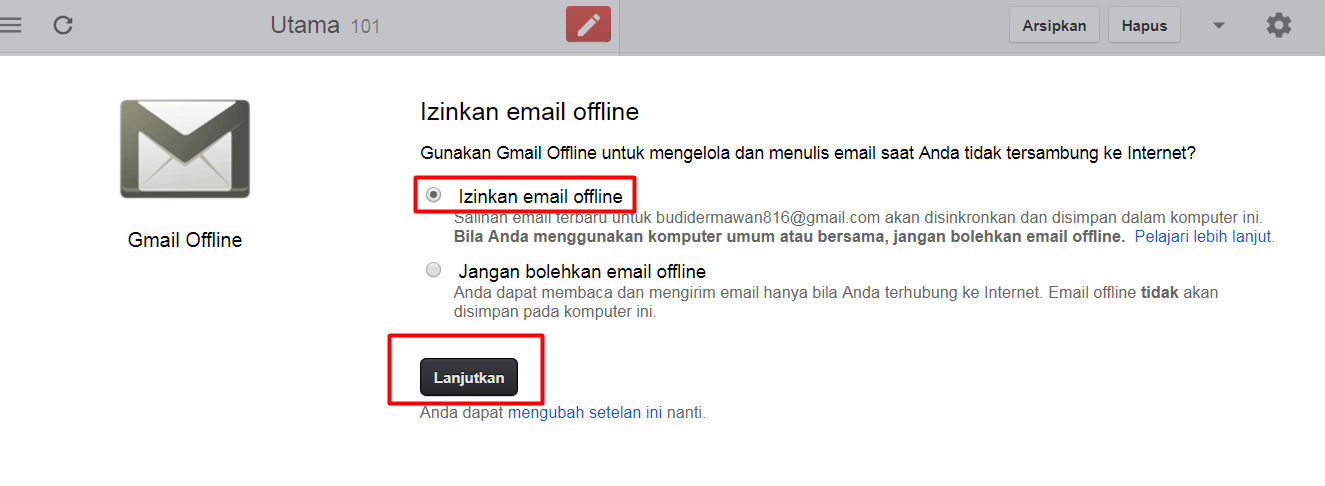 Mail offline. Mail offline