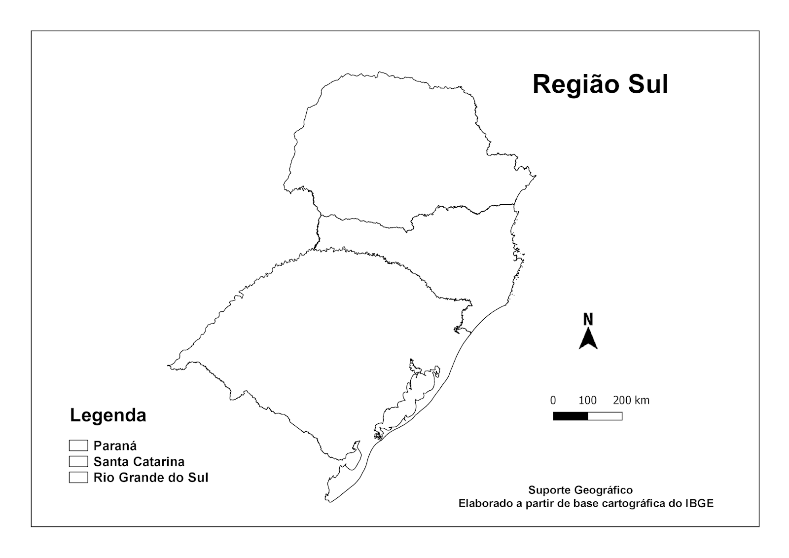 ATIVIDADE COM MAPA REGIÃO SUL ATIVIDADE COM MAPA REGIÃO SUL