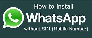 Cara Gratis Membuat Account WhatsApp Tanpa Nomor Telepon / HP Cara Gratis Membuat Account WhatsApp Tanpa Nomor Telepon / HP