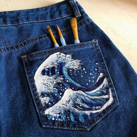 15 ideas para pintar tus jeans