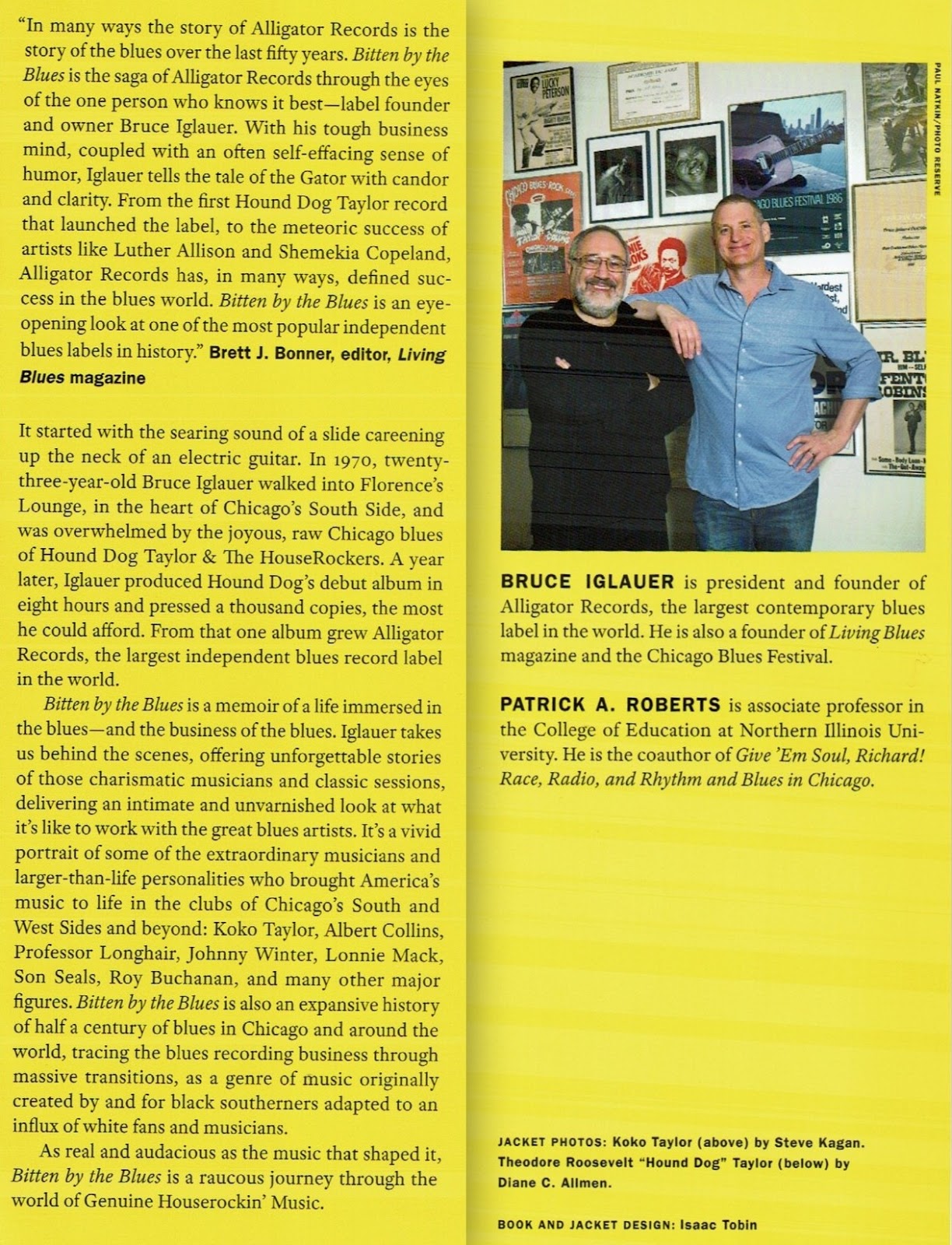 Books About The Blues Bruce Iglauer and Patrick A. Roberts BITTEN BY