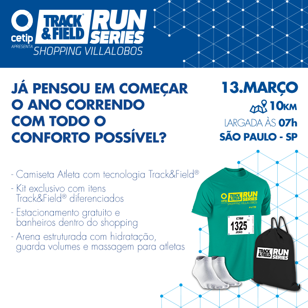 Inscrições Track&Field Run Series Shopping Villa Lobos