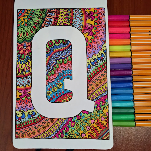 Draw Doodle and Decorate: Block Letters….P.V.Q.F