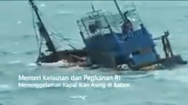 kapal ikan asing ditenggelamkan