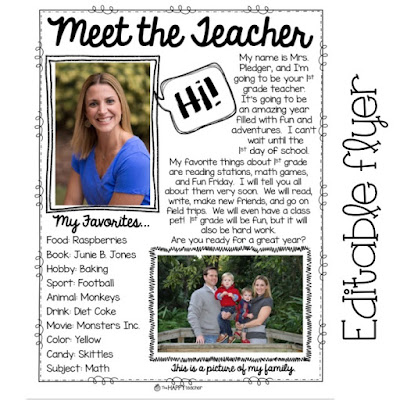 meet the teacher tips thehappyteacher