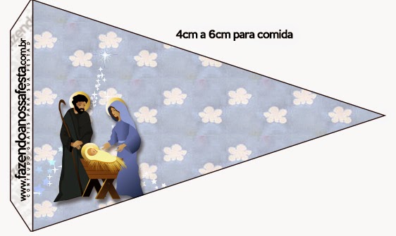 Belén Navideño: Imprimibles Gratis para Fiestas. Banderitas o toppers para cupcakes o para poner en la comida.