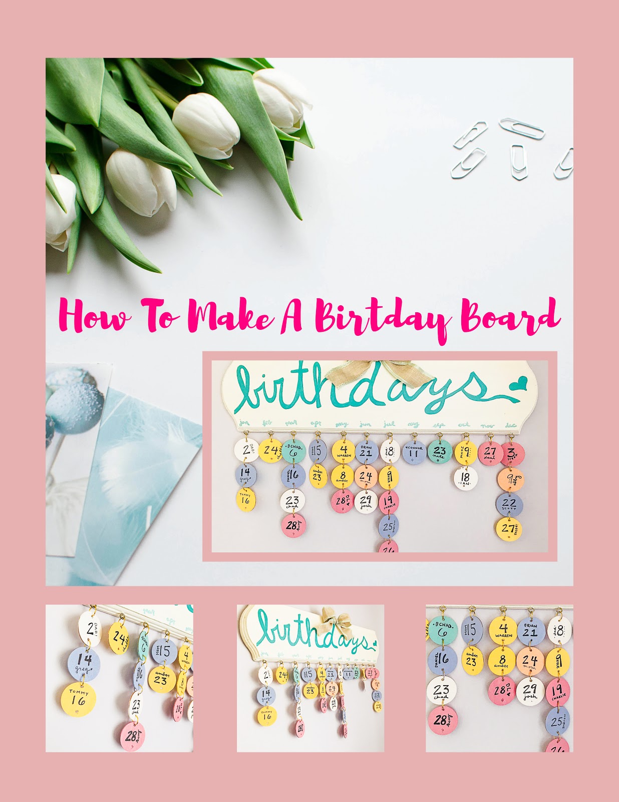 How To Make A Birthday Calendar! Loom Knitting by This Moment is Good!