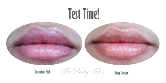 lip on lip carnation pink ivory orange review test