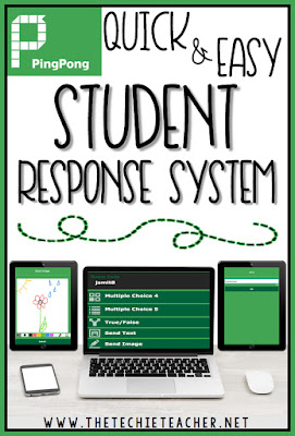 PingPong is an EASY to use student response system that can be used on Chromebooks, laptops, computers and iPads. Multiple choice, True/False, Text and Drawing Images are all ways students can respond to questions. Great digital tool!