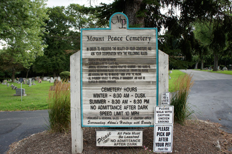 akron cemetery ohio peace mount