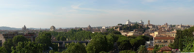 The view across Rome from the Giardino degli Aranci