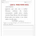 CARTA PARA PAPAI NOEL