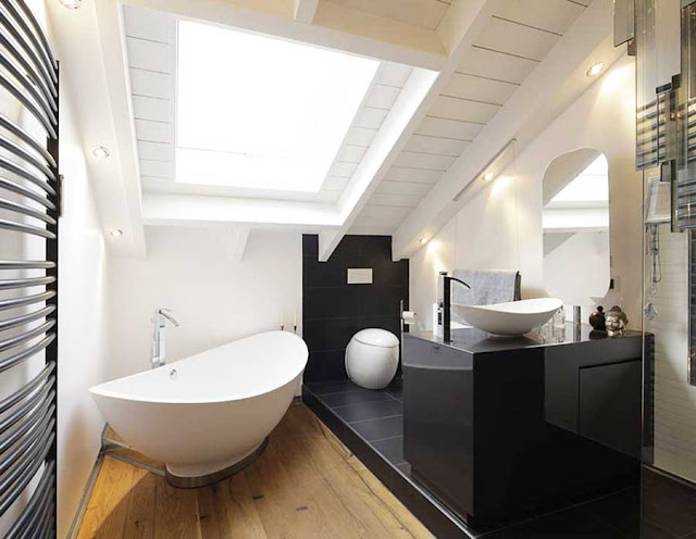 Badezimmer-mit-dachschräge-planen-mit-modernem-minimalistischem-Konzept-für-Ihr-Badezimmer-Ideen