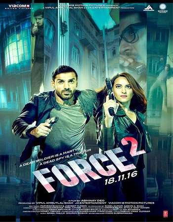 Poster Of Force 2 2016 Hindi 170MB DTHRip HEVC Mobile Watch Online Free Download downloadhub.in