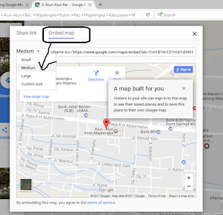 Cara Pasang Google Map di Postingan Blog