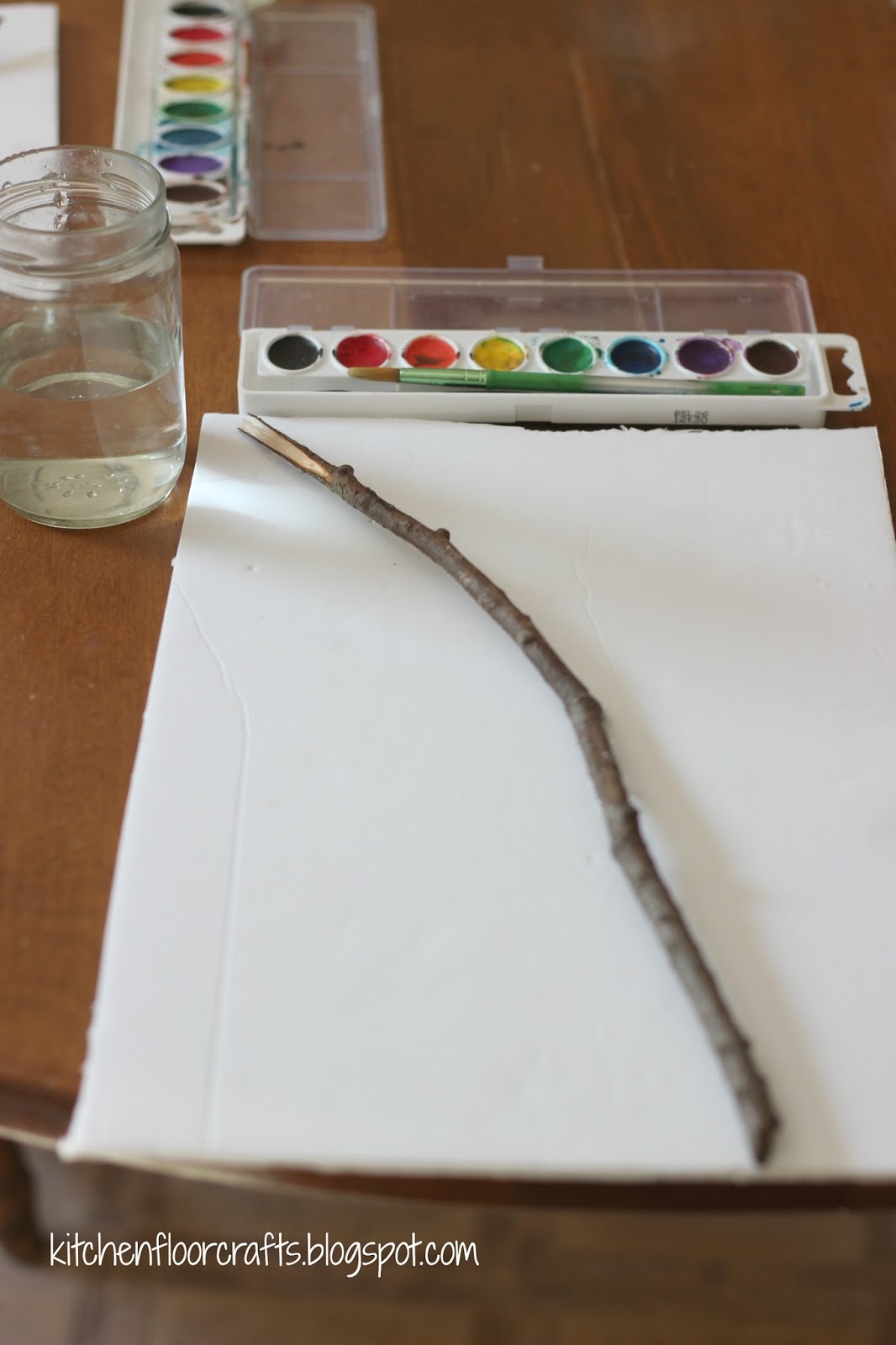 Kitchen Floor Crafts Stick Painting