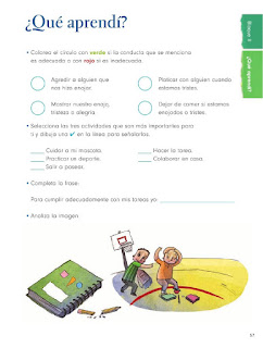 Apoyo Primaria Formación Cívica y Etica 2do. Grado Bloque II ¿Qué aprendí?