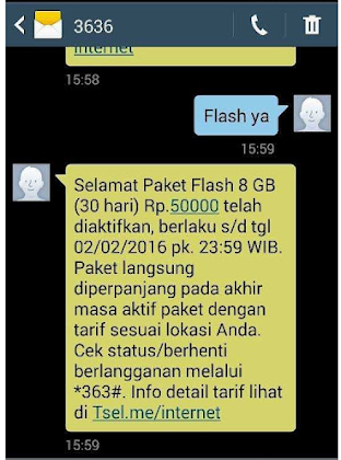 sms balasan dari Telkomsel sms balasan dari Telkomsel
