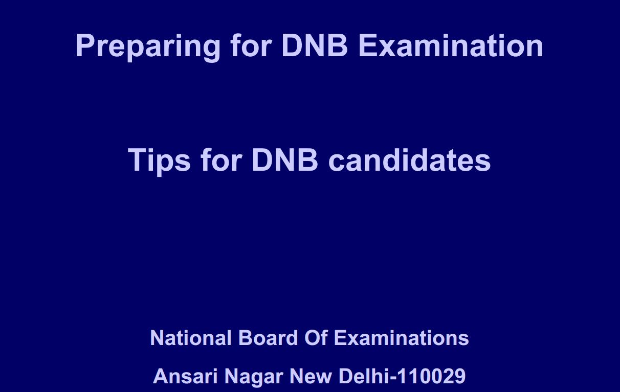 How to pass dnb orthopaedics and any Dnb theory practical exams DNB