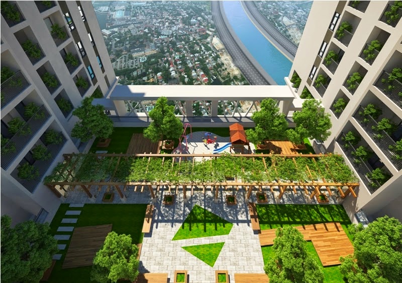 Không gian xanh của chung cư Green Pearl Minh Khai Không gian xanh của chung cư Green Pearl Minh Khai