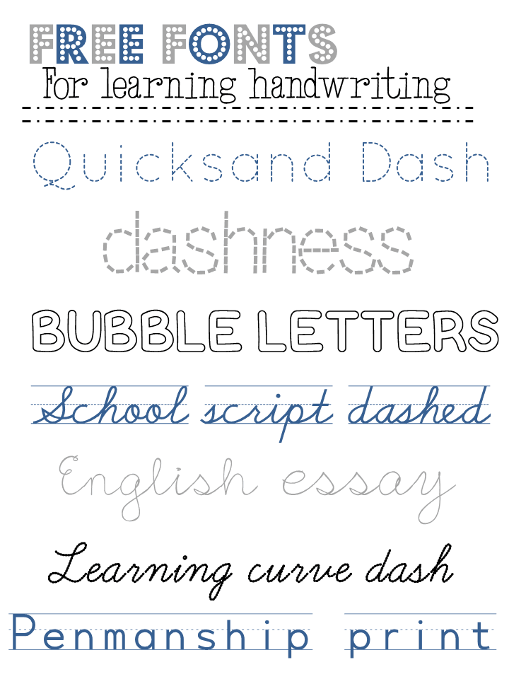 handwriting fonts