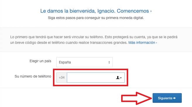 Validar número de teléfono en coinbase registro en coinbase validar cuenta número teléfono