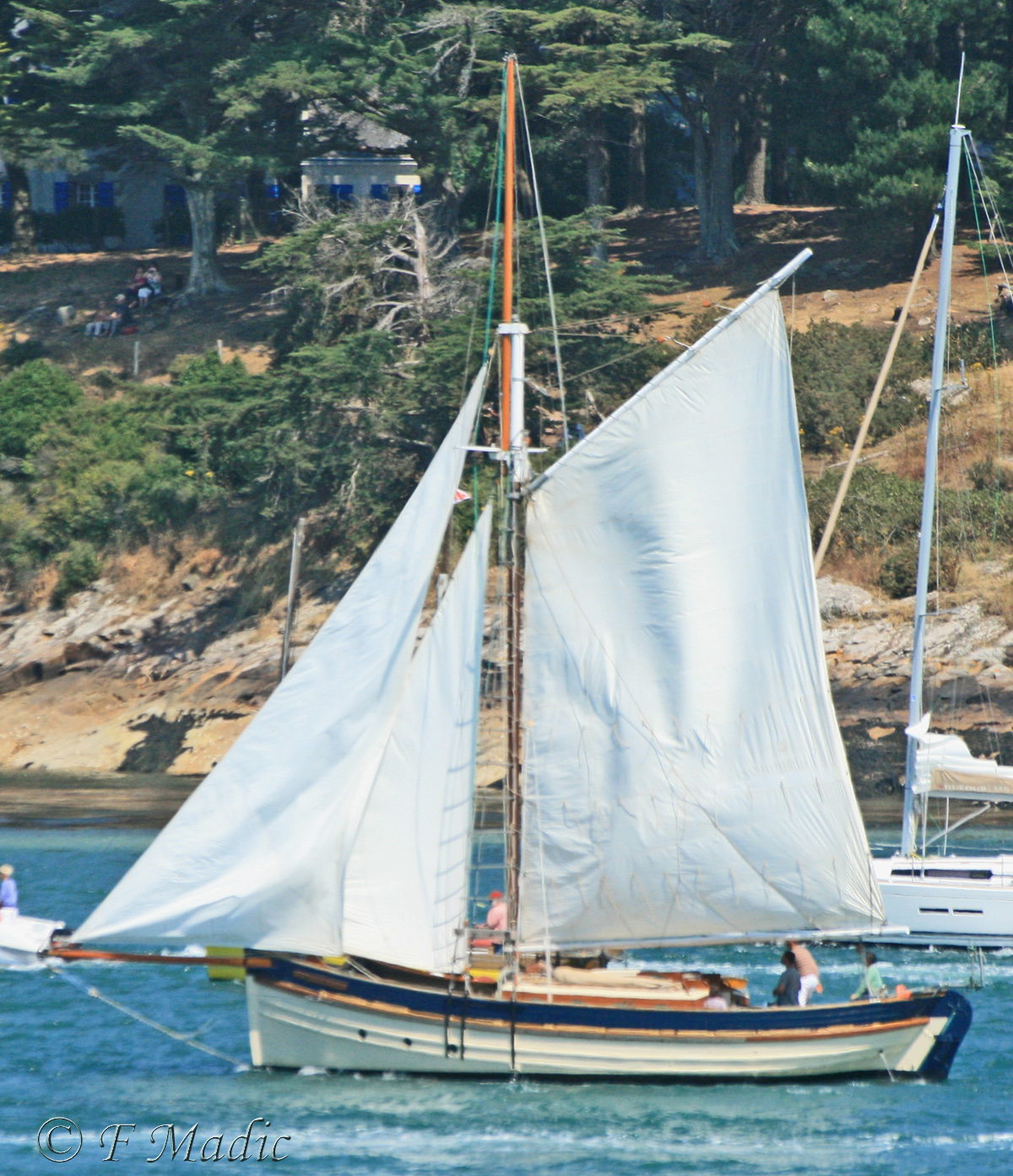 Voilier à un mât (voile aurique ou carrée) BUDDING ROSE