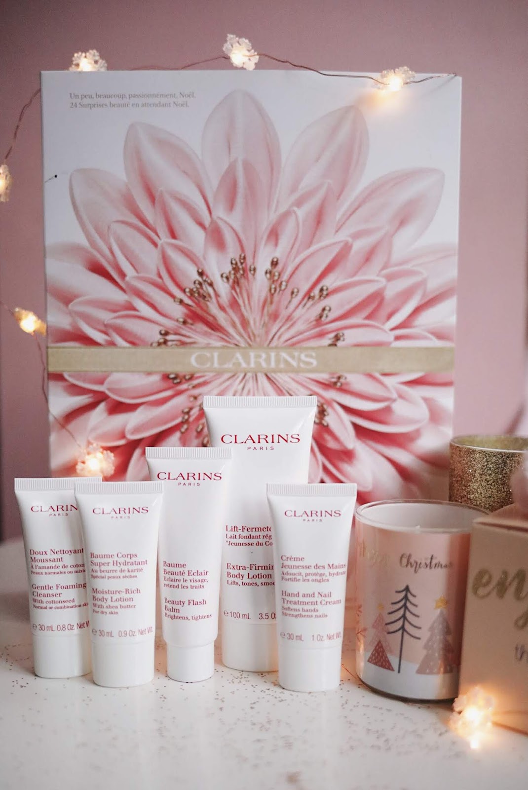 clarins , noël 2018 , calendrier de l'avent, Clarins France ,