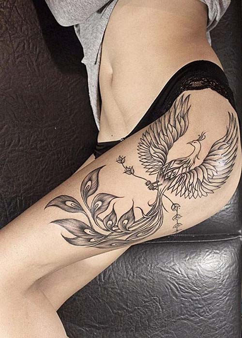 phoenix tattoo hip kalça anka kuşu dövmesi phoenix tattoo hip kalça anka kuşu dövmesi