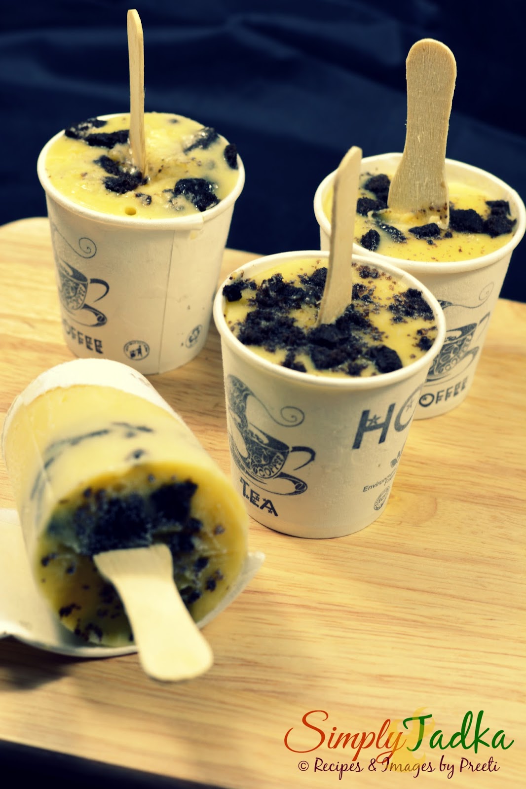 Banana Vanilla Pudding Pops | Frozen Desserts | Simply Tadka