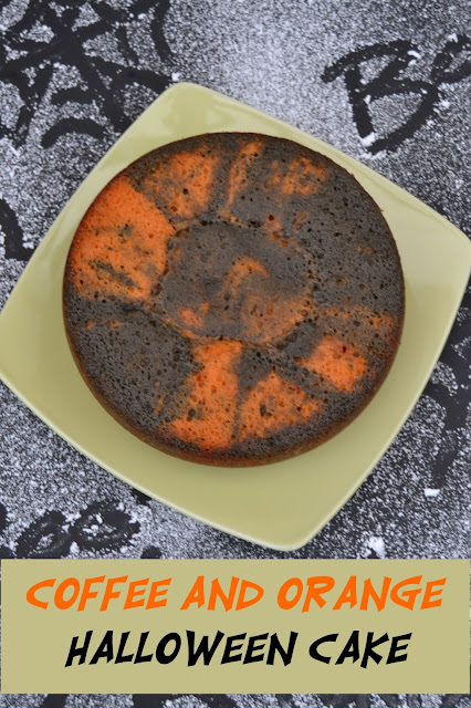 Coffee and Orange Halloween Cake