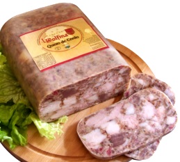 Queso de cerdo o chancho Queso en pedazos