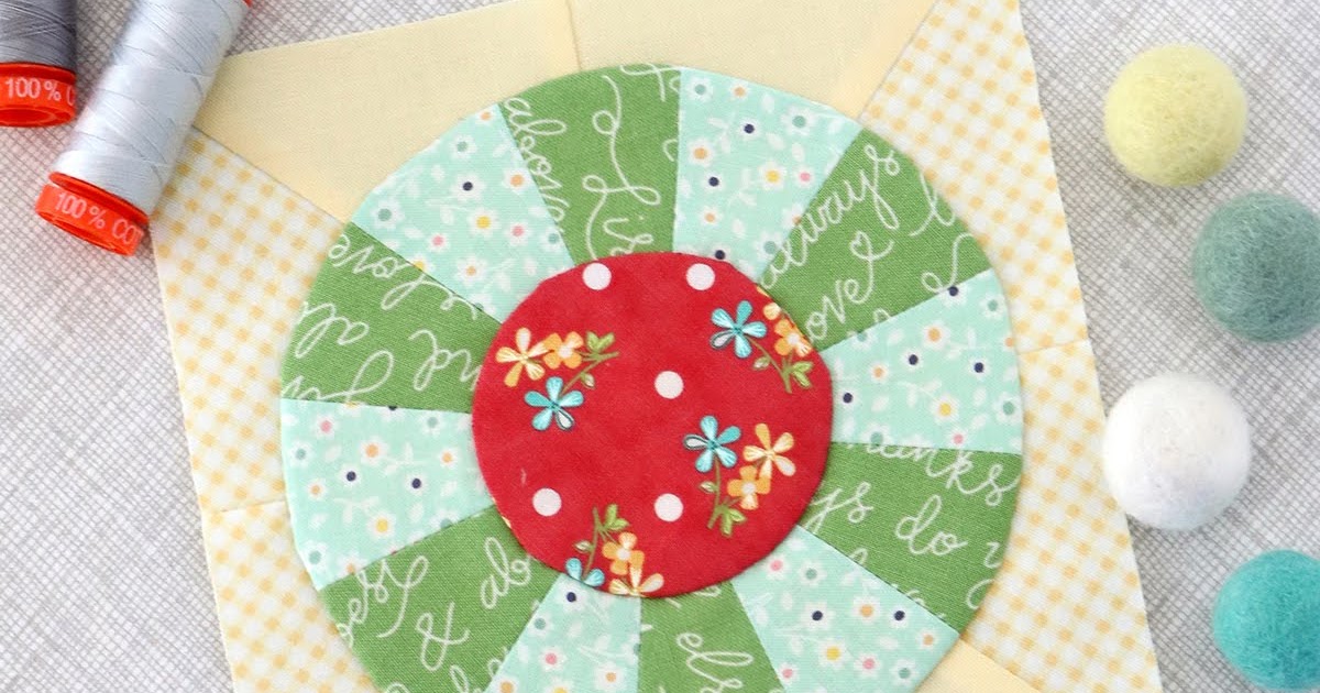 A Bright Corner Splendid Sampler + Circle Applique Tutorial