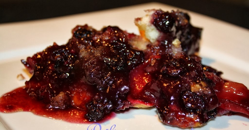 Délinquances et saveurs Pouding chômeur aux bleuets et pommes