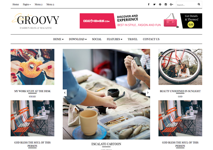 Groovy elegant blogger template