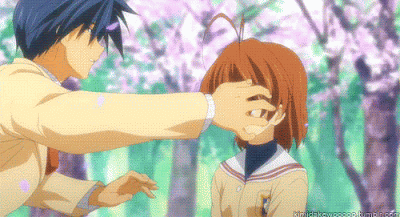Anime Hug: Clannad - Tomoya and Nagisa Hug