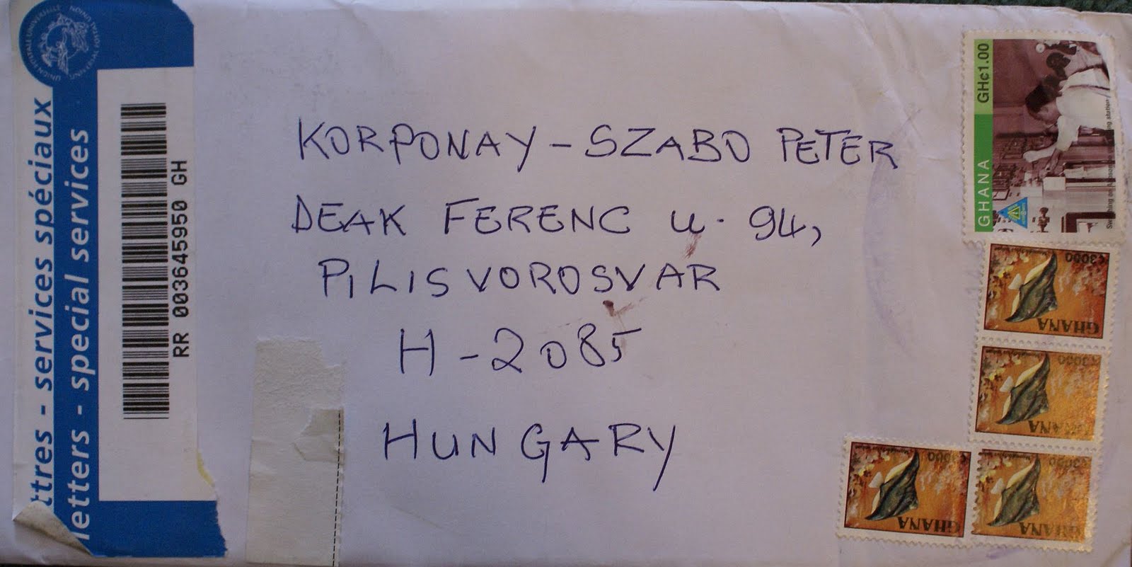 KorponaySzabo Peter's Mail Collection Ghana