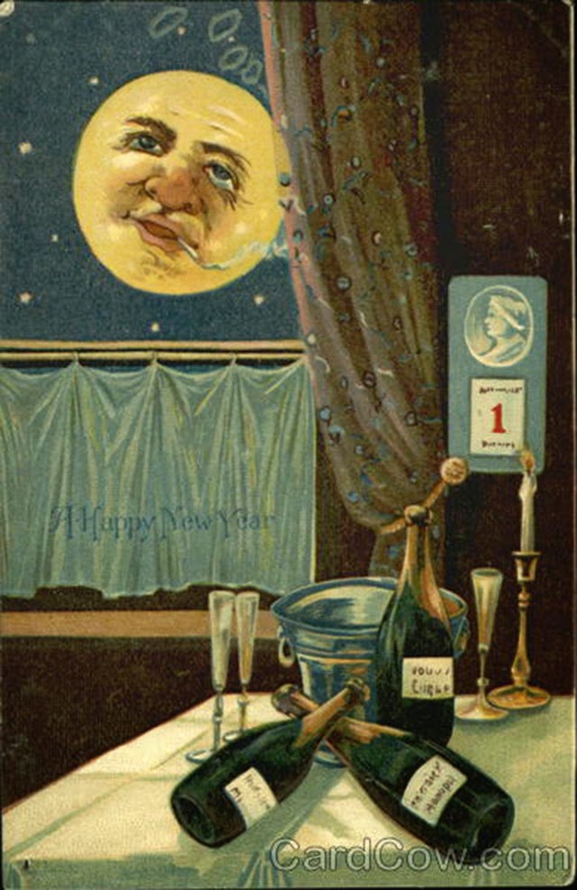 30 Strange and Creepy Vintage New Year's Postcards From Between the ...