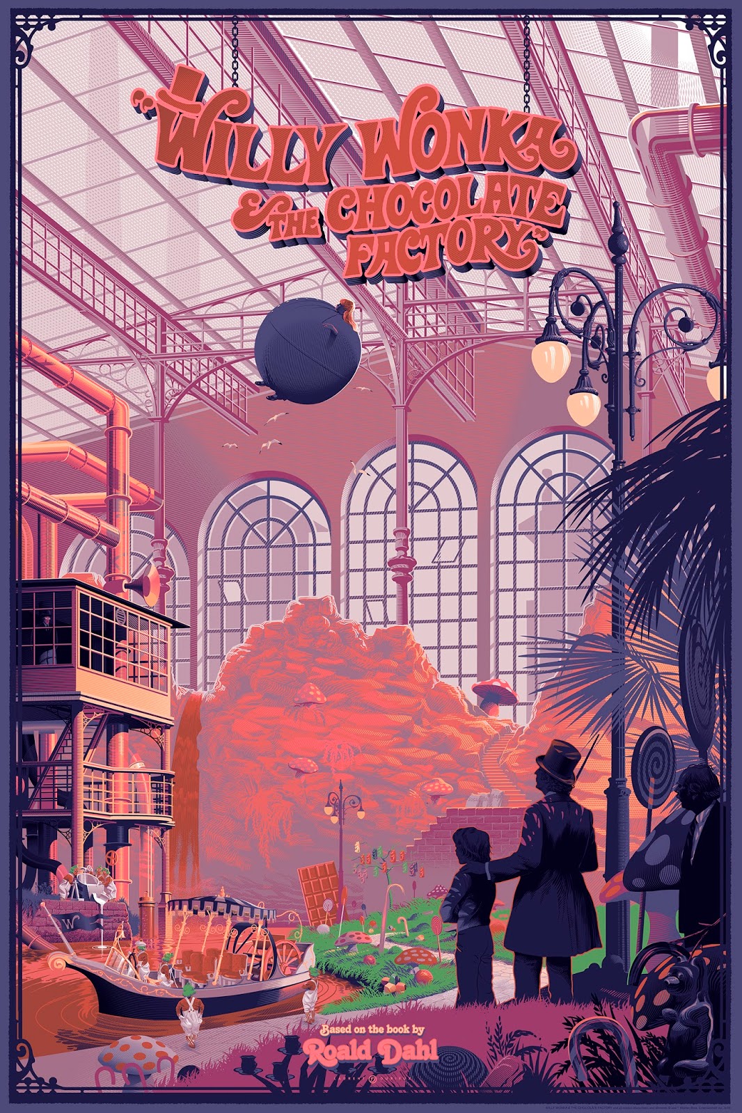 INSIDE THE ROCK POSTER FRAME BLOG Laurent Durieux Willy Wonka And the